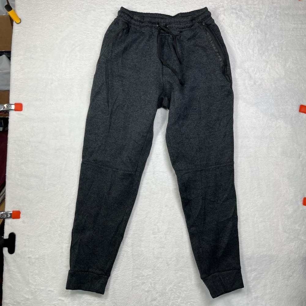 Leg3nd Jogger Pants Mens Large Black Fleece Lined Training Relaxed Athleisure